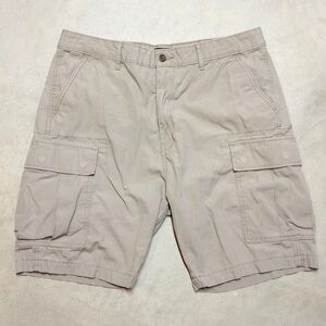 Levi Strauss Two Horse Brand Cargo Shorts Men’s Size 36 Khaki Beige